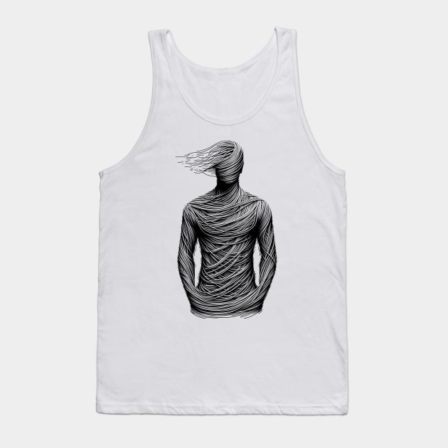 Unraveled Essence Tank Top by The Tee Bizarre